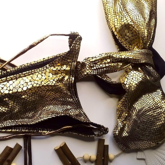 Boho Gold Bikini - Picture 1 of 6
